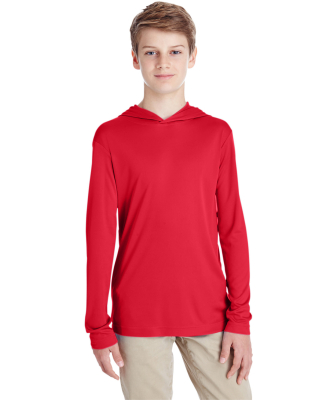 Team 365 TT41Y Youth Zone Performance Hoodie in Sport red