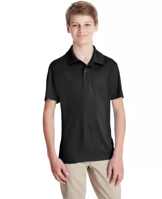 Core 365 TT51Y Youth Zone Performance Polo BLACK
