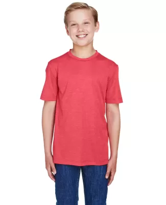 Core 365 TT11HY Youth Sonic Heather Performance T- SP RED HEATHER