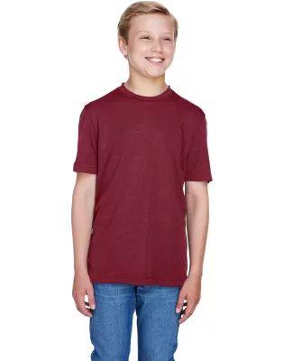 Core 365 TT11HY Youth Sonic Heather Performance T- SP MAROON HTHR