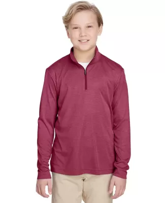 Core 365 TT31HY Youth Zone Sonic Heather Performan SP MAROON HTHR