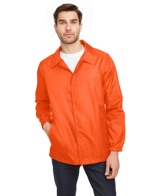 Team 365 TT75 Adult Zone Protect Coaches Jacket in Sport orange