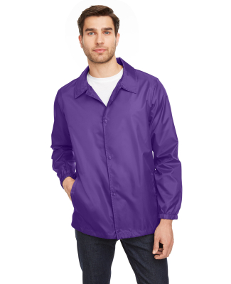 Team 365 TT75 Adult Zone Protect Coaches Jacket in Sport purple