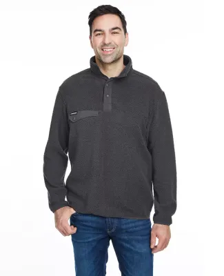 DRI DUCK 7355 Men's Brooks Sherpa Fleece Pullover CHARCOAL