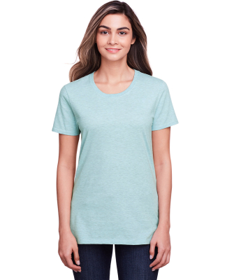 Fruit of the Loom IC47WR Ladies' ICONIC™ T-Shirt in Aqua velvet hthr