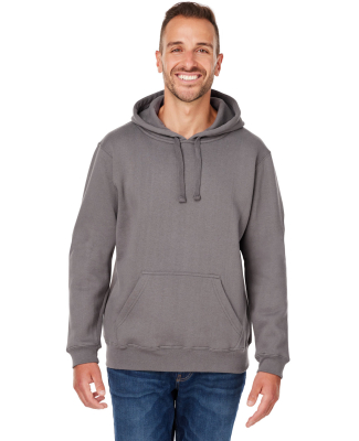 J America 8824 Adult Premium Fleece Pullover Hoode in Fossil