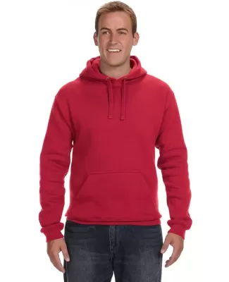 J America 8824 Adult Premium Fleece Pullover Hoode RED