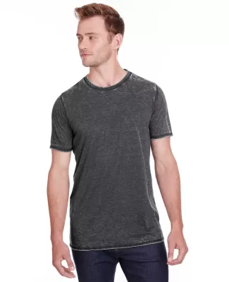 J America 8115 Adult Vintage Zen Jersey T-Shirt TWISTED BLACK