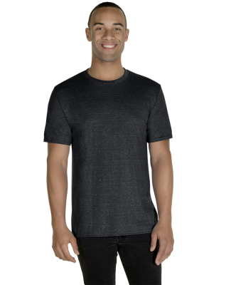 Jerzees 88M Adult Snow Heather T-Shirt in Blk ink snow hth