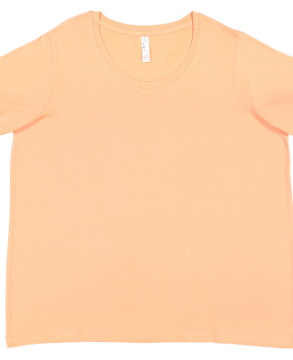 LA T 3816 Ladies' Curvy Fine Jersey T-Shirt in Sunset