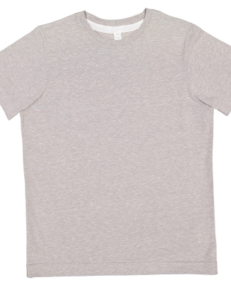 LA T 6191 Youth Harborside Melange Jersey T-Shirt in Gray melange