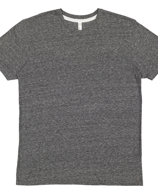 LA T 6991 Men's Harborside Melange Jersey T-Shirt in Smoke melange