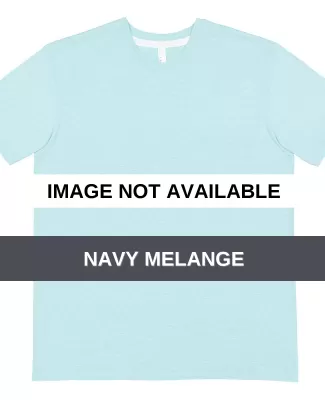 LA T 6991 Men's Harborside Melange Jersey T-Shirt NAVY MELANGE