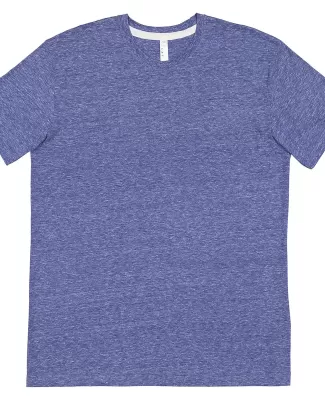 LA T 6991 Men's Harborside Melange Jersey T-Shirt ROYAL MELANGE