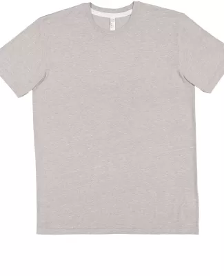 LA T 6991 Men's Harborside Melange Jersey T-Shirt GRAY MELANGE