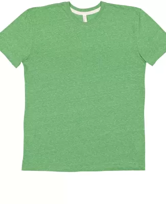 LA T 6991 Men's Harborside Melange Jersey T-Shirt GREEN MELANGE