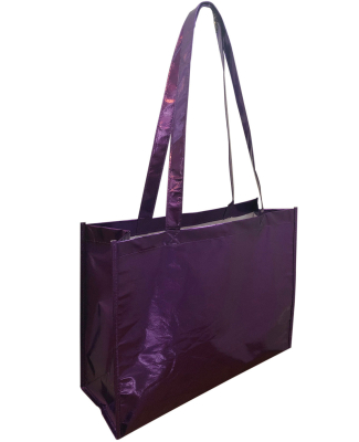 Liberty Bags A134M Metallic Deluxe Tote Jr in Purple