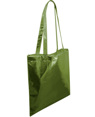 Liberty Bags FT003M Easy Print Metallic Tote Bag in Lime green