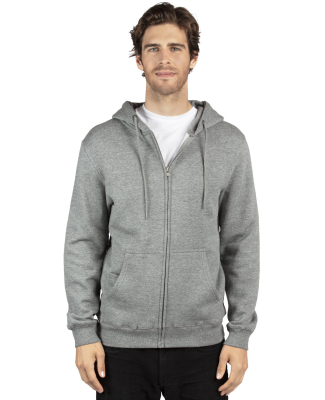 Threadfast Apparel 320Z Unisex Ultimate Fleece Ful in Heather grey