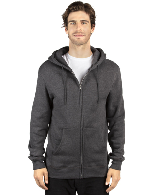 Threadfast Apparel 320Z Unisex Ultimate Fleece Ful in Charcoal heather