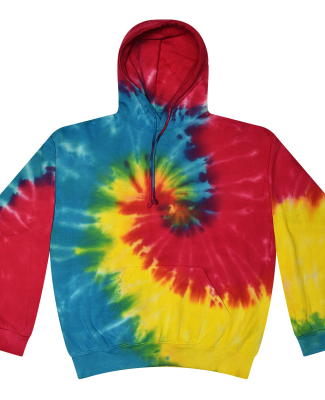 Tie-Dye CD877 Adult 8.5 oz. d Pullover Hood in Reactive rainbow