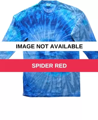 Tie-Dye CD2000Y Youth Long-Sleeve Tee SPIDER RED