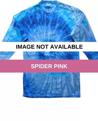 Tie-Dye CD2000Y Youth Long-Sleeve Tee SPIDER PINK