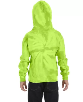 Tie-Dye CD877Y Youth 8.5 oz. d Pullover Hooded Swe SPIDER LIME