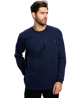 US Blanks US5544 Men's Flame Resistant Long Sleeve in Navy blue