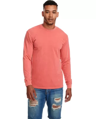 Next Level Apparel 7451 Adult Inspired Dye Long-Sl in Guava