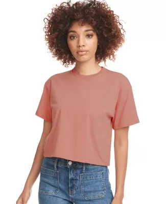 Next Level Apparel 1580 Ladies' Ideal Crop T-Shirt in Desert pink