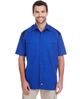 Dickies 05 Men's 4.6 Oz. Performance Team Shirt in Cobalt/ black