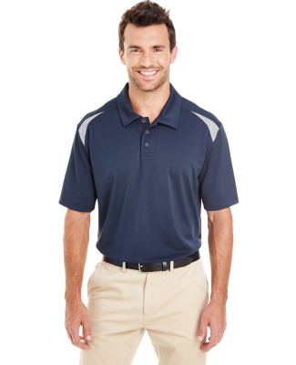 Dickies LS66 Men's 6 Oz. Performance Team Polo in Dark navy/ smoke