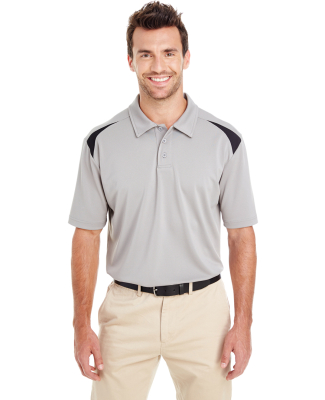 Dickies LS66 Men's 6 Oz. Performance Team Polo in Smoke/ black