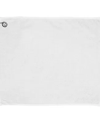 Carmel Towel Company C162523GH Golf Towel with Gro in White