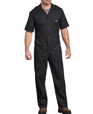 Dickies 33274 Men's FLEX Short-Sleeve Coverall in Black _l