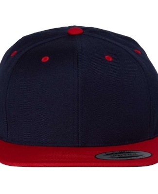 Yupoong-Flex Fit 6089M Adult 6-Panel Structured Fl NAVY/ RED