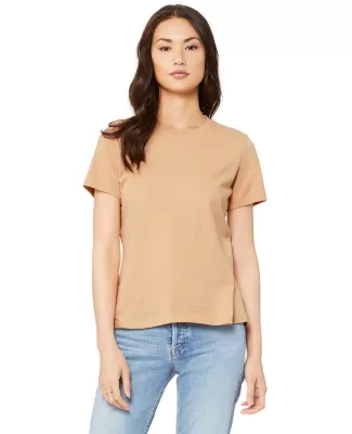 Bella + Canvas 6400 Ladies' Relaxed Jersey Short-S in Sand dune
