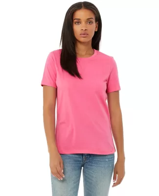 Bella + Canvas 6400 Ladies' Relaxed Jersey Short-S in Charity pink