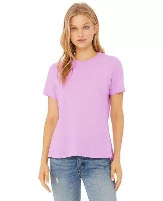 Bella + Canvas 6400 Ladies' Relaxed Heather CVC Sh in Hthr prism lilac