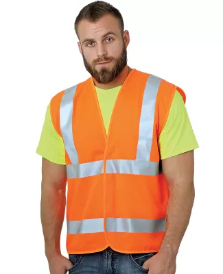 Bayside Apparel 3789 Unisex ANSI Economy Vest in Bright orange