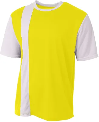 A4 Apparel NB3016 Youth Legend Soccer Jersey SFTY YELLOW/ WHT