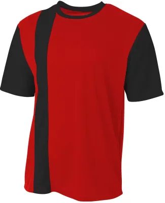 A4 Apparel NB3016 Youth Legend Soccer Jersey SCARLET/ BLACK