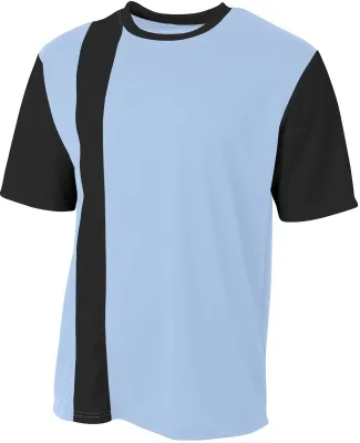 A4 Apparel NB3016 Youth Legend Soccer Jersey LIGHT BLUE/ BLK