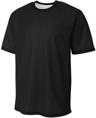 A4 Apparel NB3172 Youth Match Reversible Jersey in Black/ white