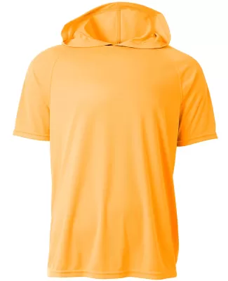 A4 Apparel N3408 Men's Cooling Performance Hooded  in Safety orange