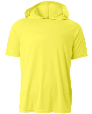 A4 Apparel N3408 Men's Cooling Performance Hooded  in Safety yellow