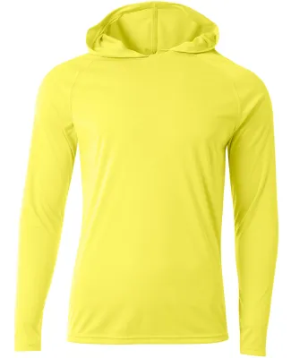 A4 Apparel N3409 Men's Cooling Performance Long-Sl in Safety yellow