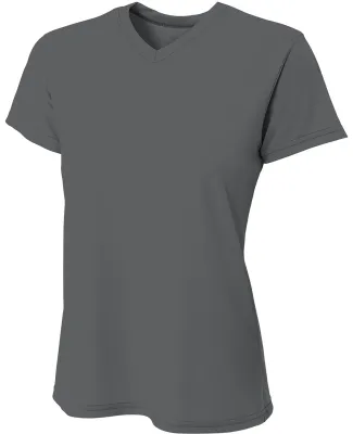 A4 Apparel NW3402 Ladies' Sprint Performance V-Nec in Graphite