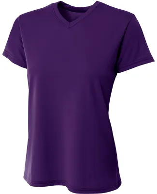 A4 Apparel NW3402 Ladies' Sprint Performance V-Nec in Purple